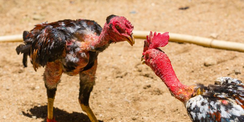 Tập lực cho gà chọi rơi tự do